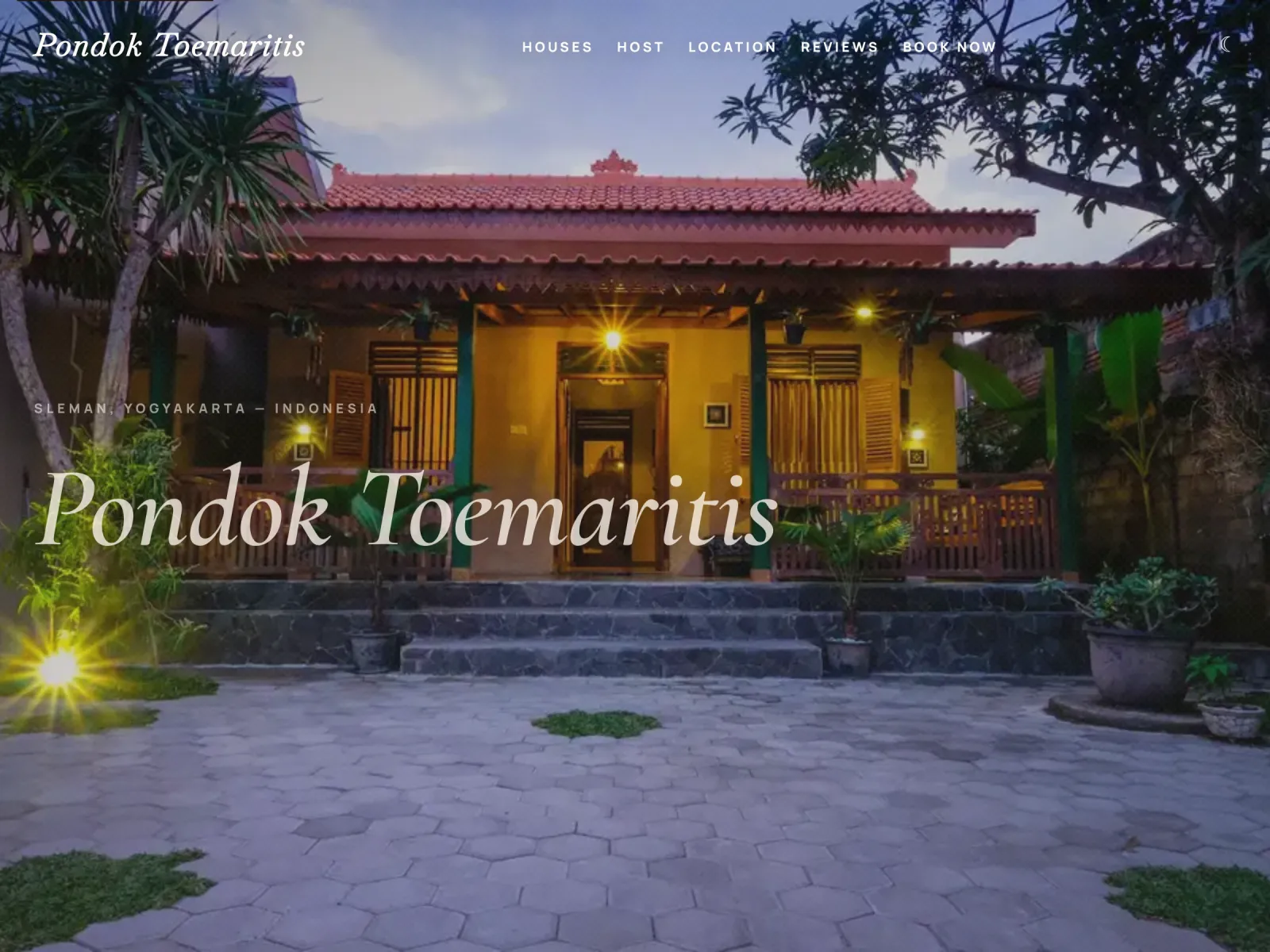 Pondok Toemaritis guest house website