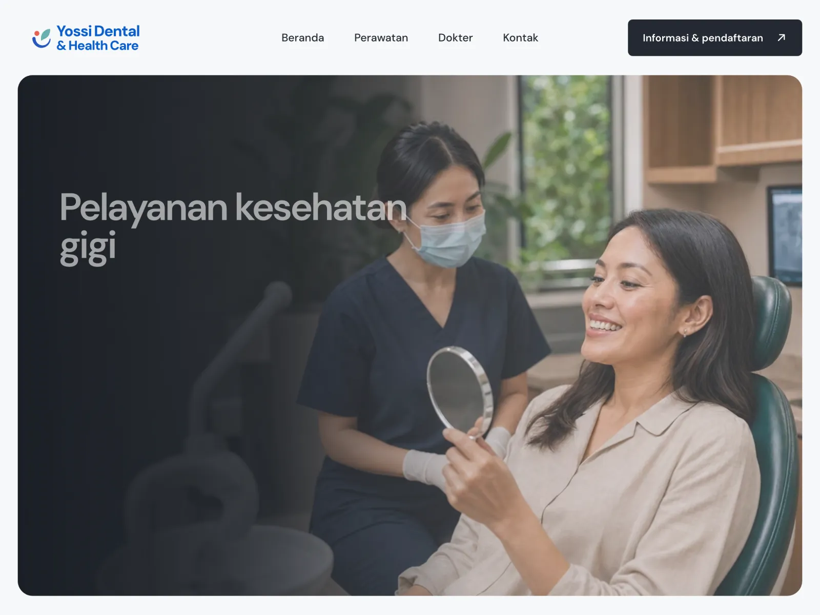 Yossi Dental & Health Care clinic website